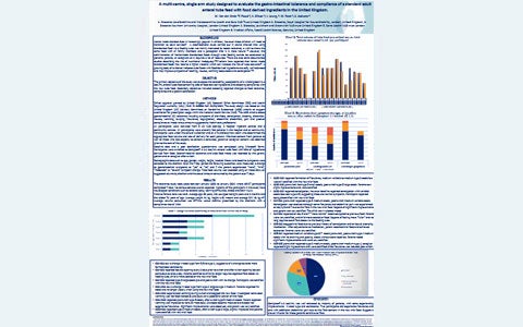 Tolerance and compliance clinical trial of a standard adult enteral tube feed with food-derived ingredients